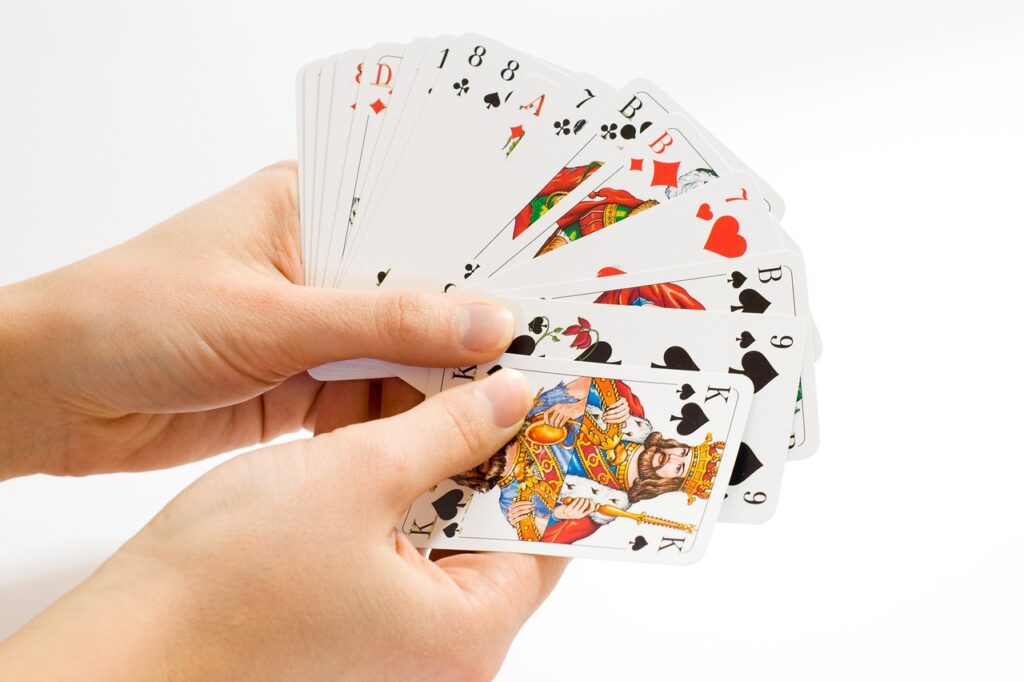 A hand of cards
